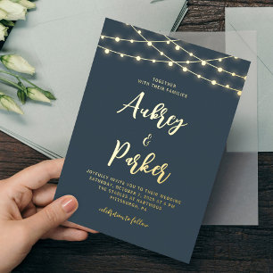 Faire-part de mariage de couleur personnalisée FOI