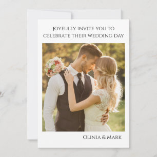 Faire-part de mariage de dentelle florale moderne 