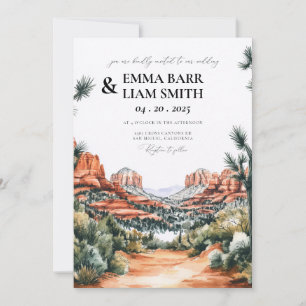 Faire-part de mariage de destination à Sedona Ariz