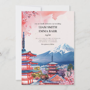 Faire-part de mariage de destination Asie Japon Ja