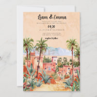 Faire-part de mariage de destination au Maroc