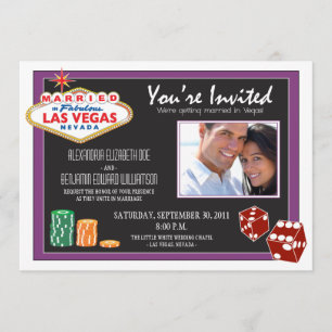 Faire-part de mariage de destination de Las Vegas