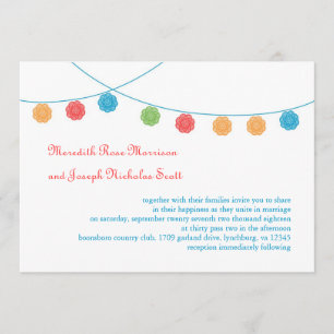 Faire-part de mariage de Doily Garland