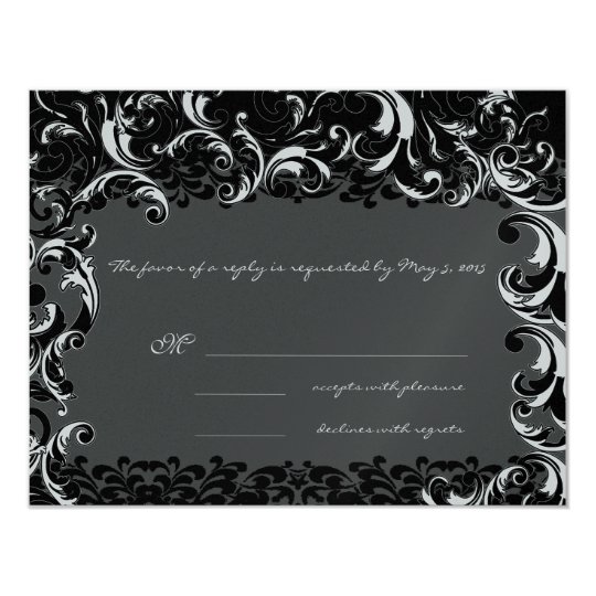 Faire-part de mariage de fantaisie de remous