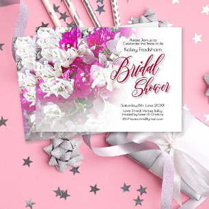 Faire-part de mariage de Fêtes des mariées florale