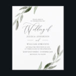 Faire-part de mariage de feuille économique et élé<br><div class="desc">Faire-part de mariage de feuille économique et élégant</div>