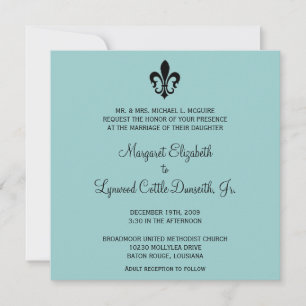 Faire-part de mariage de Fleur de lis