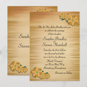 Faire-part de mariage de fleurs rustiques