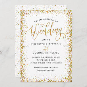 Faire-part de mariage de galerie de la Parties sci