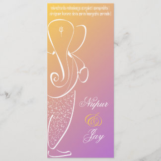 Faire-part de mariage de Ganesha :: framboise