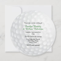 Faire-part de mariage de golf