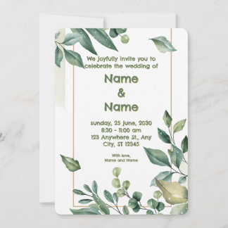 Faire-part de mariage de jardin