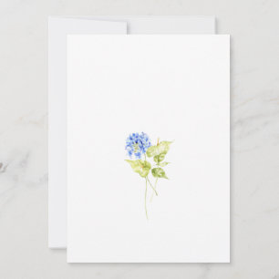 Faire-part de mariage de jardin aux hortensias flo