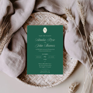 Faire-part de mariage de jardin toscan vintage
