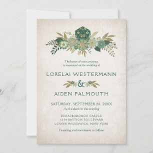 Faire-part de mariage de jeu de dés RPG