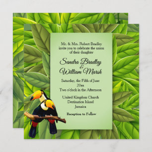 Faire-part de mariage de Jungle Toucans