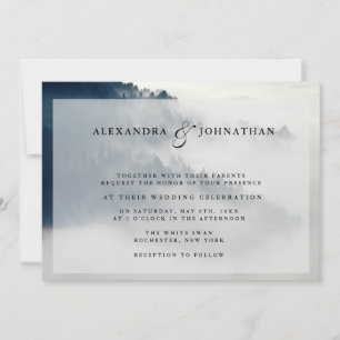 Faire-part de mariage de la chaîne de montagnes Fo