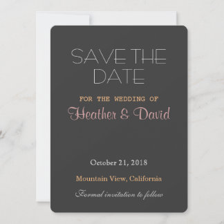 Faire-part de mariage de la date d'enregistrement 