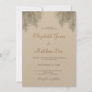 Faire-part de mariage de la montagne Mariage de fo