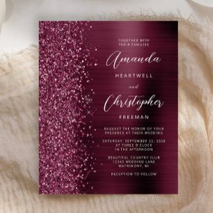 Faire-part de mariage de la Parties scintillant du