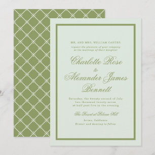 Faire-part de mariage de la propriété Moss Green