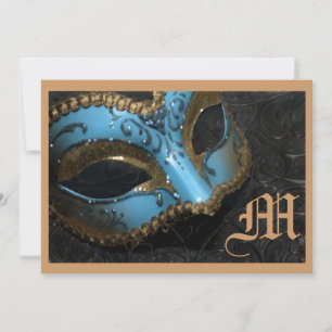 Faire-part de mariage de la Renaissance mascarade