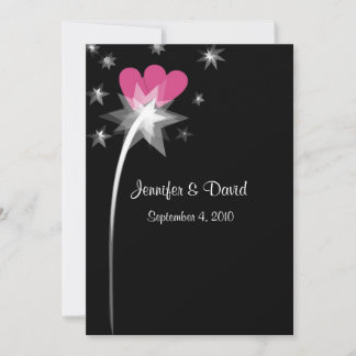 Faire-part de mariage de la star de tir