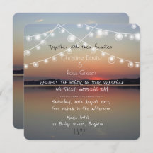 faire-part de mariage de lac romantique personnali