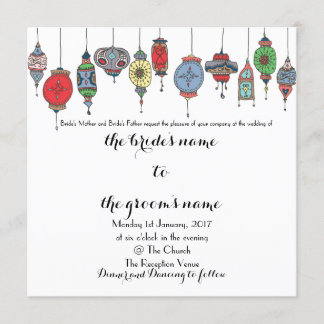 Faire-part de mariage de Lanternes magiques maroca