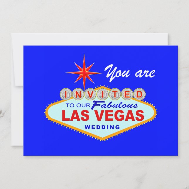 Faire-part de mariage de Las Vegas (Devant)