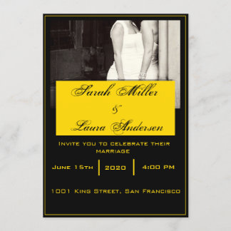 Faire-part de mariage de LGBT