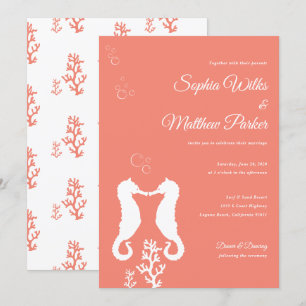 Faire-part de mariage de l'hippodrome de Coral Ree