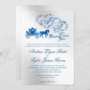 Faire-part de mariage de livre Silver Enchanted