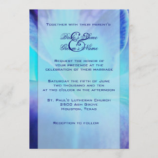 Faire-part de mariage de l'orchidée bleue