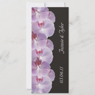 Faire-part de mariage de l'orchidée mauve