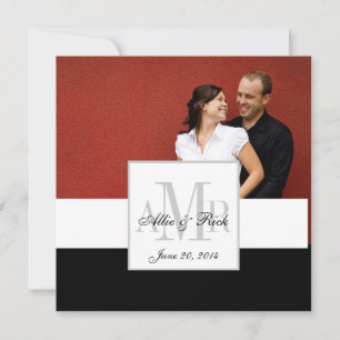 Faire-part de mariage de luxe de monogramme