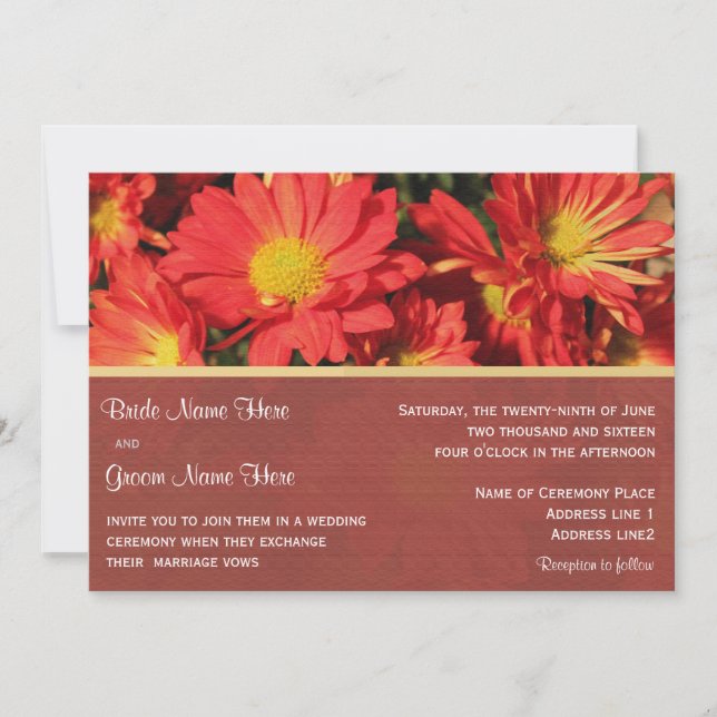 Faire-part de mariage de marié et marié. (Devant)