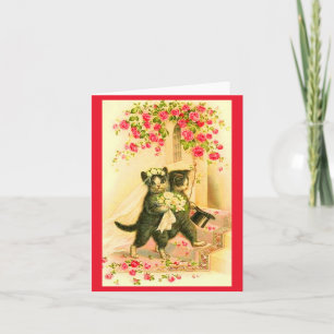 faire-part de mariage de mariée et de mariée chato