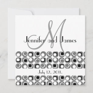 Faire-part de mariage de monogramme de conception