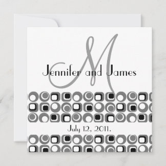 Faire-part de mariage de monogramme de conception