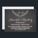 Faire-part de mariage de monogramme de couronne de<br><div class="desc">Rustic Laurel Wreath Monogram Faire-part de mariage Rustique et faire-part de mariage fantaisiste avec un élégant script et une illustration de la couronne de laurier. Il s'agit d'une partie d'une suite mariage. D'autres couleurs et assortiment sont disponibles.</div>