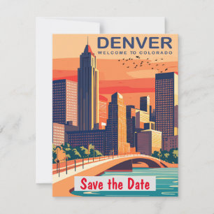 Faire-part de mariage de montagne à Denver Colorad