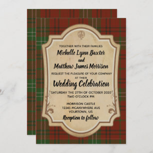 Faire-part de mariage de Morrison Tartan