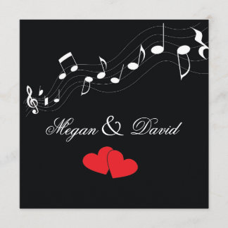 Faire-part de mariage de Music Lover