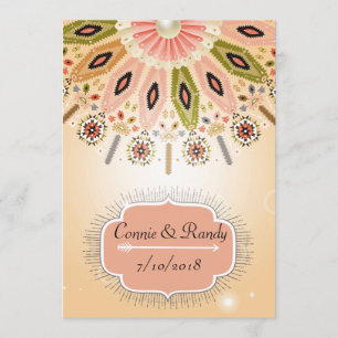 Faire-part de mariage de Natif américain