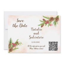 Faire-part de mariage de Noël