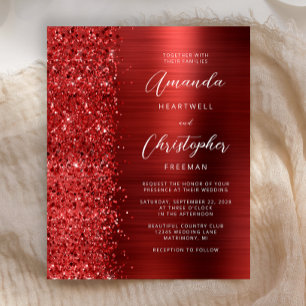 Faire-part de mariage de Parties scintillant de Gl