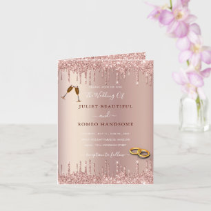Faire-part de mariage de Parties scintillant rose