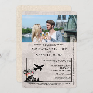 Faire-part de mariage de passeport ivoirien Allema