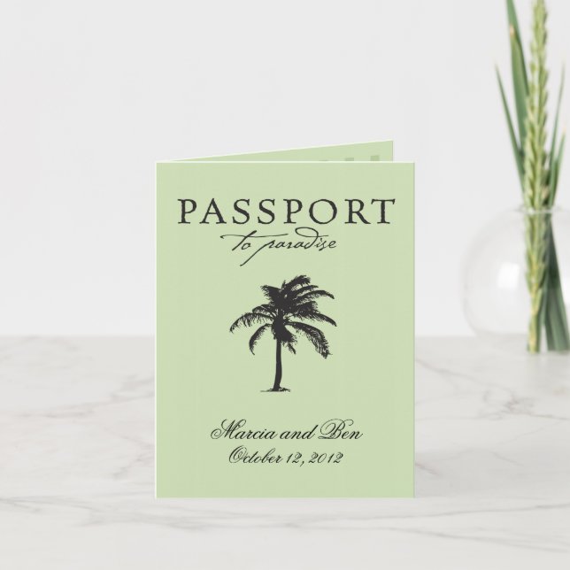 Faire-part de mariage de passeport mexicain (Devant)